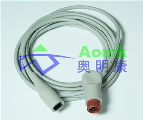 有创压电缆（飞利浦 12PIN转雅培6P  IBP有创血压电缆 KA-HP-AB）AIBP015A